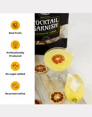3.5 oz Dried Lemon Slices – Perfect for Cocktails & Garnishing ( 70+ Slices )
